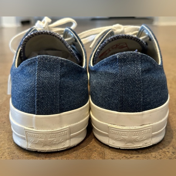 Converse Chuck Taylor Oxford. Custom blue denim. Men’s 10 EUR 44.  Gently used. - Picture 3 of 10